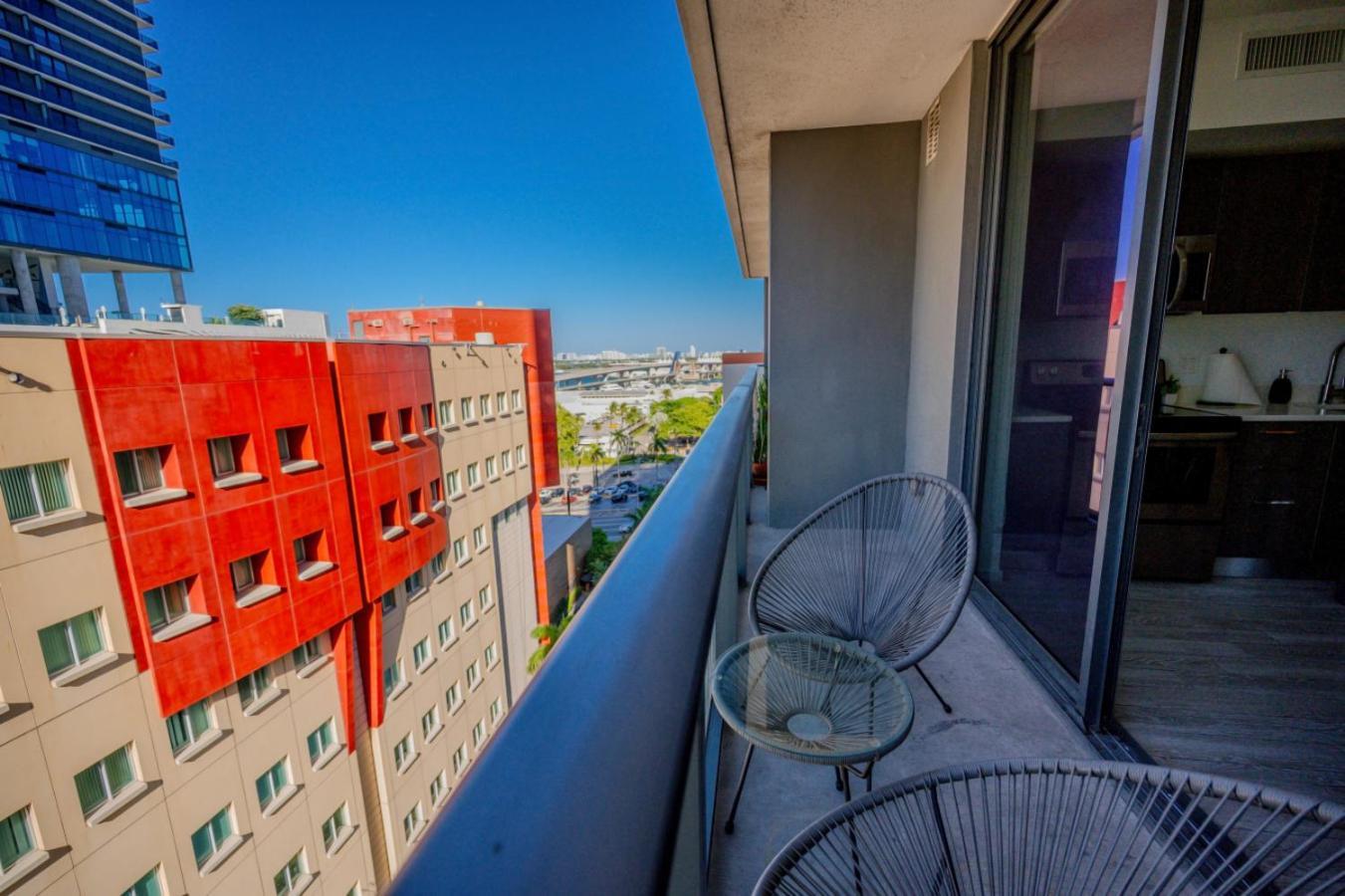 마이애미 Luxury Loft - Free Parking - Ocean View - Brickell Downtown 아파트 객실 사진